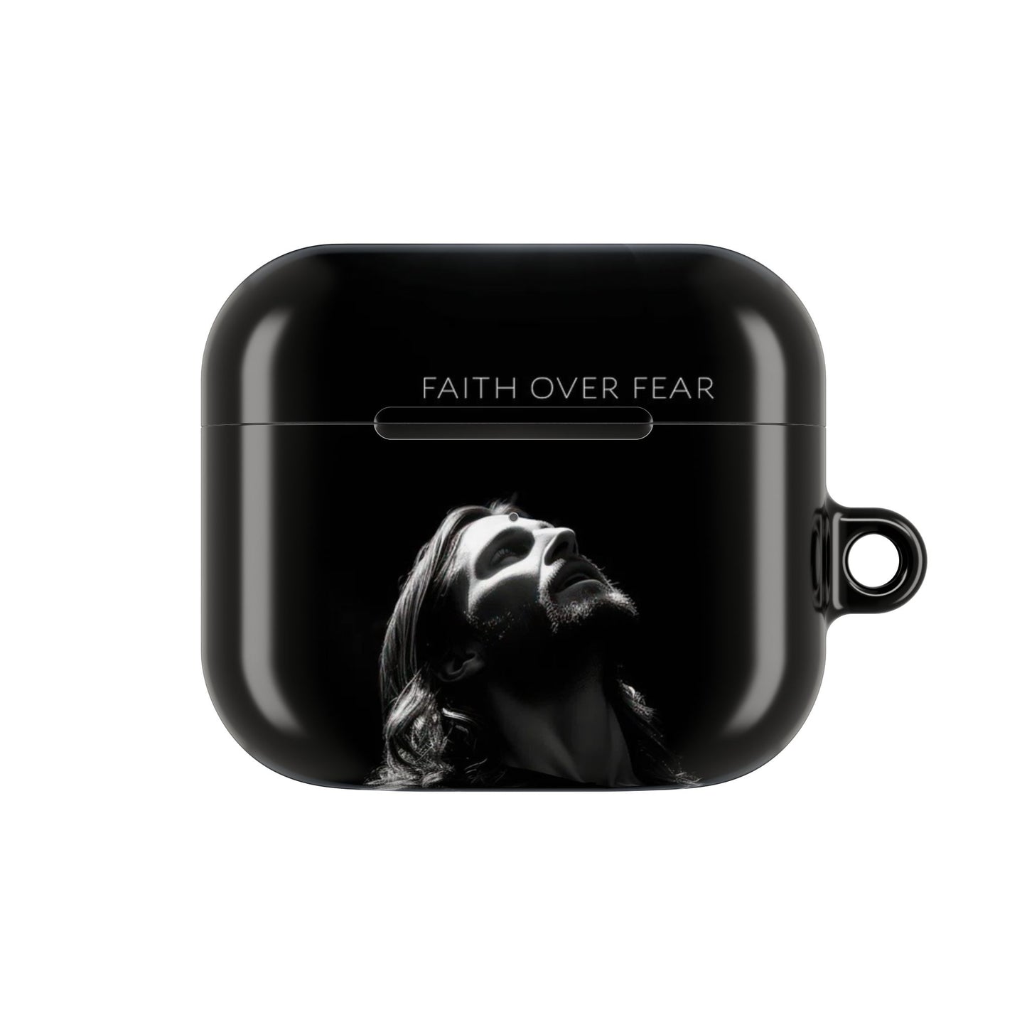 Minimalist Faith Over Fear AirPod Case, Inspirational Gift for Music Lovers, Stylish Accessory for Daily Use, Unique Christmas/Birthday Gift