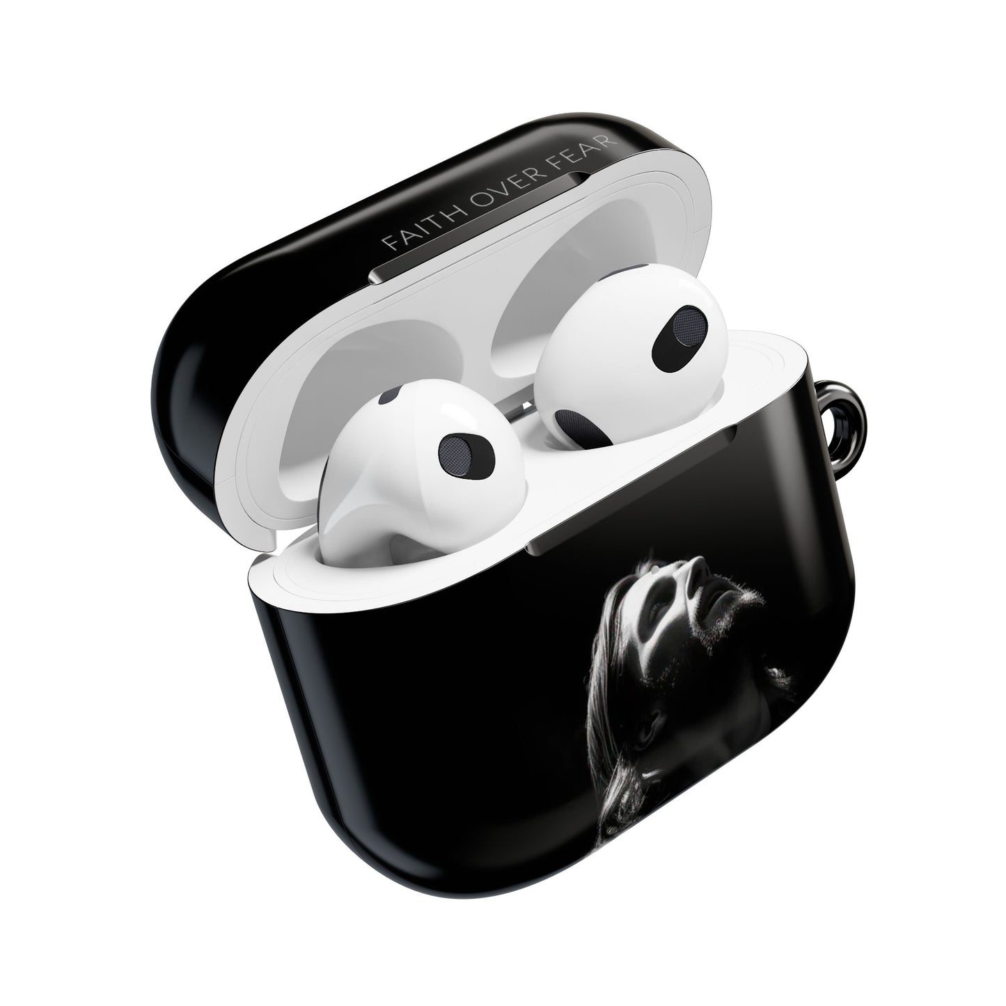 Minimalist Faith Over Fear AirPod Case, Inspirational Gift for Music Lovers, Stylish Accessory for Daily Use, Unique Christmas/Birthday Gift
