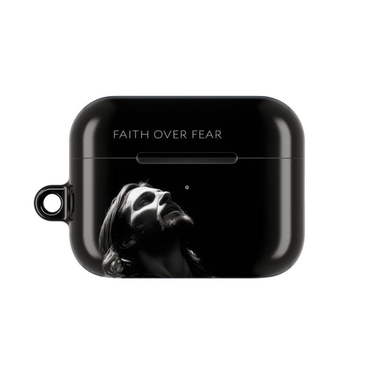 Minimalist Faith Over Fear AirPod Case, Inspirational Gift for Music Lovers, Stylish Accessory for Daily Use, Unique Christmas/Birthday Gift
