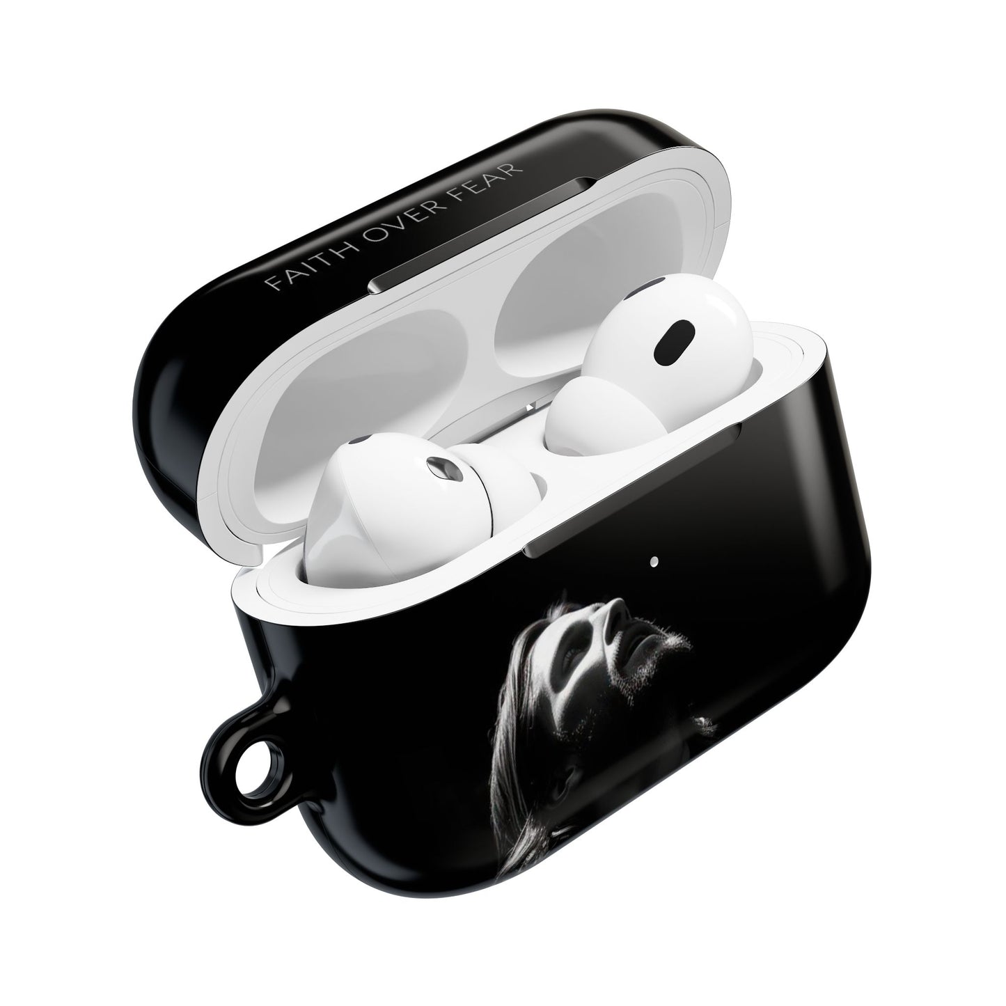Minimalist Faith Over Fear AirPod Case, Inspirational Gift for Music Lovers, Stylish Accessory for Daily Use, Unique Christmas/Birthday Gift