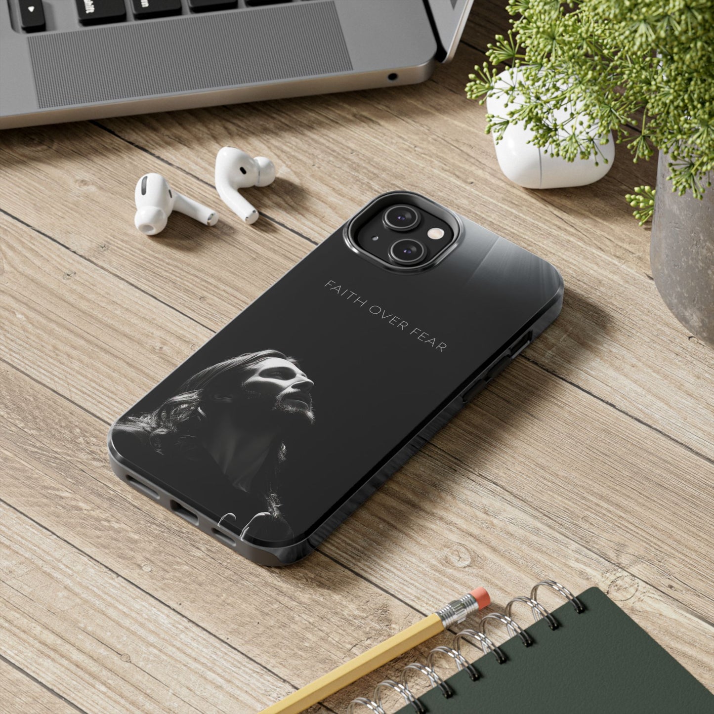 Faith Over Fear Tough Phone Cases | Inspirational Phone Cover, Gift for Believers, Motivational Accessory, Spiritual Protection Case, [...]