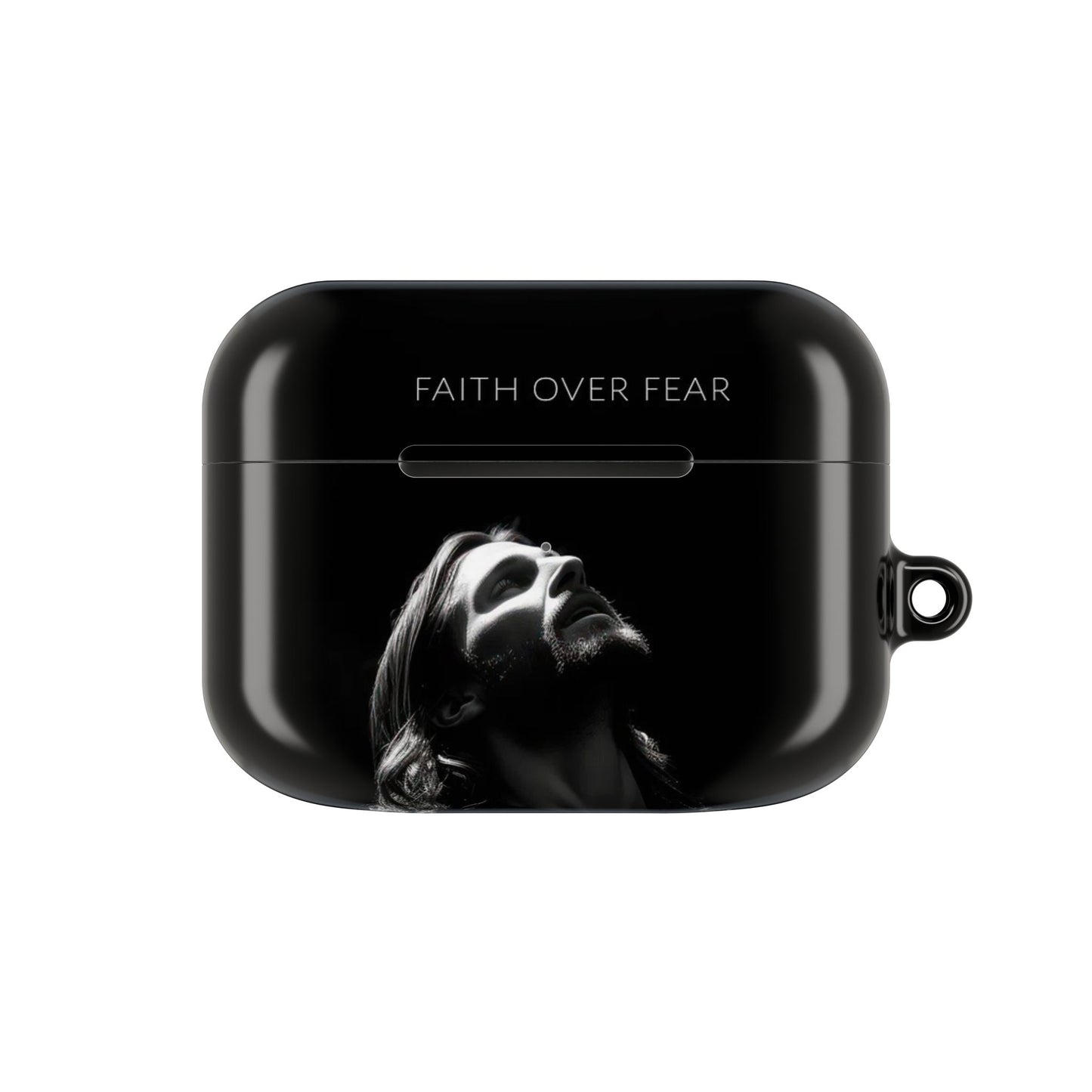 Minimalist Faith Over Fear AirPod Case, Inspirational Gift for Music Lovers, Stylish Accessory for Daily Use, Unique Christmas/Birthday Gift