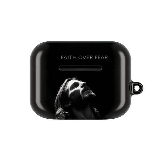 Minimalist Faith Over Fear AirPod Case, Inspirational Gift for Music Lovers, Stylish Accessory for Daily Use, Unique Christmas/Birthday Gift